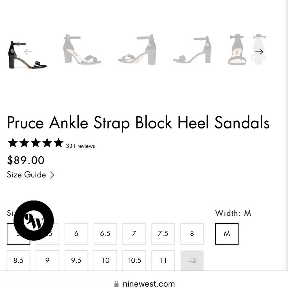 Nine West Pruce Ankle Strap Womens Shoe